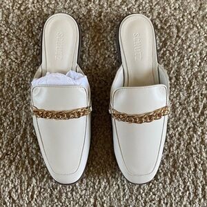 NWOB Schutz White Slip On Mules Size 7.5